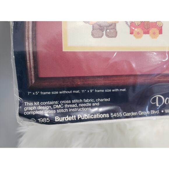 NEW‎ COUNT YOUR BLESSINGS dog puppy bear love Pitiful Pals Cross Stitch Kit Vtg - Picture 5 of 8